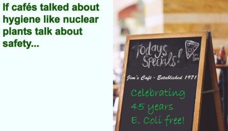 If cafes talked about hygiene like nuclear plants... [DM 14.4.16]